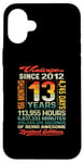 iPhone 16 Plus 13 Years 156 Months of Being Awesome Born 2012 13th Birthday Case