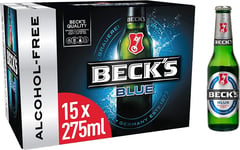 Beck'S Blue 0% Alcohol Free German Lager Beer Bottle, 15X275Ml