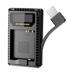 Nitecore Chargeur de Batterie UL109 pour Leica BP-DC15-E Typ 109