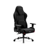 Diablo X.One Prime Chaise De Gaming Tissu, Gamer Fauteuil, Siege De Bureau, Siège refroidi , Design Ergonomique, Burned Black (L)