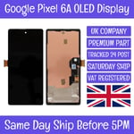 Google Pixel 6A OLED LCD Display Screen Touch Digitizer+Frame Bezel+Adhesive