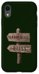 Coque pour iPhone XR Jardinage, panneau de signalisation en bois Bliss Garden