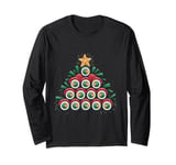 Funny Christmas Tree Love Sushi Tree Sushi Lover Sushi Memes Long Sleeve T-Shirt