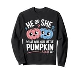 He or She What Will Our Little Pumpkin Be Baby Pregnancy Sweatshirt