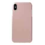 Mercury Goospery Jelly Case (iPhone Xs Max) - Rose gold