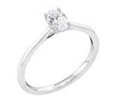 Midem Copenhagen enstens diamantring 0,50ct vitguld