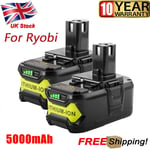 2X For RYOBI P108 18V One Plus High Capacity 5.0Ah Battery Lithium-Ion P106 P104