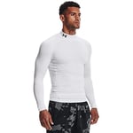 Under Armour Men's UA CG Armour Comp Mock, Men's Base Layer with a Polo Neck, Thermal Long Sleeve Top for Winter Running and Skiing with Anti-Odour Technology