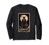 No Mercy Tarot Card Baphomet Satan Goth Long Sleeve T-Shirt