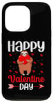 iPhone 13 Pro Sloth Happy Valentine Day Couple Funny Valentine's Sloths Case