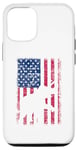 Coque pour iPhone 13 Drapeau américain éléphant vintage patriotique 4 juillet