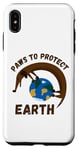 Coque pour iPhone XS Max Funny Dog Earth Day Save The Planet Paws To Protect Earth Day