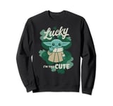 Star Wars Mandalorian Grogu Lucky I’m This Cute Green Sweatshirt