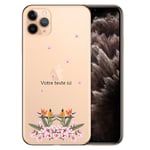 Coque Iphone 12 MINI fleur paradis personnalisee