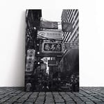 Big Box Art Canvas Print Wall Art Hong Kong City Skyline China (3) | Mounted and Stretched Box Frame Picture | Home Decor for Kitchen, Living Room, Bedroom, Hallway, Multi-Colour, 30x20 Inch