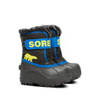 Sorel Unisex Kids Kids Snow Commander Winter Boots, Black Black X Super Blue Toddler, 3 UK