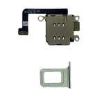 Dual Sim Reader and Sim Tray Compatible With iPhone 15 Plus Green