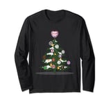 Northern Soul Merry Wigan Soul Heart, Christmas Tree Long Sleeve T-Shirt