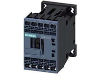 Siemens Kontaktor 4Kw, 400V Ac, 9A Vid Ac33 Pol, 1No, Styrspänning 24V Dc, Storlek S00 Fjäderterminal