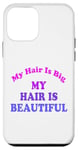 iPhone 12 mini Love Big My Hair Is Beautiful Afro Coily Curly Pink Case