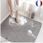 HITSLAM Tapis de Douche Antiderapant, 60x60cm Tapis de Baignoire Antidérapant 