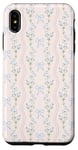 iPhone XS Max Cute Light Blue Bows Floral Flower Soft Pink Girl Coquette Case