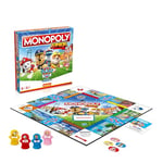 Winning Moves Monopoly Junior Pat'patrouille en français - Jeu De Plateau 5+ - Jeu de Société pour 2 à 6 joueurs - Jeux de Société Famille en français