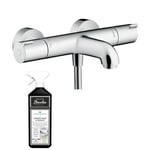 Mitigeur bain douche thermostatique HANSGROHE Ecostat 1001 CL chromé + nettoyant Briochin