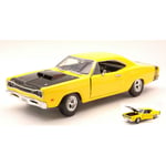 DODGE CORONET SUPER BEE 1969 YELLOW 1:24 MotorMax Auto Stradali Modellino