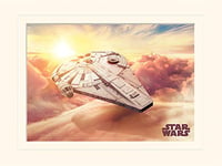 Star Wars Solo: A Story (Millennium Falcon) 30 x 40cm Mounted Print