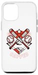 Coque pour iPhone 13 Casquette de baseball maman jeu sport voyage équipage vacances terrain de balle