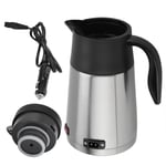 12V 1300ml Stainless Steel Car Truck Travel Electric Kettle Pot Heated Water SG