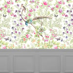 Rapunzel Floral Wide-Width Wallpaper By the Metre