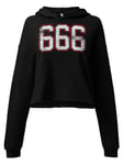 666 College Crop Hoodie