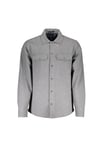 Gant Mens Gray Cotton Shirt - Grey material_cotton - Size Small