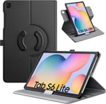 Coque Pour Samsung Galaxy Tab S6 Lite 2024/2020/2022, Étui De Protection Rotatif À 90° Avec Boucle De S Pen, Housse Auto Réveil/Sommeil Pour Galaxy Tab S6 Lite 10,4"", Noir