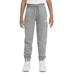 Nike Sportswear Club Fleece Pantalon De Jogging Garçon, Carbone Heather/Blanc, S