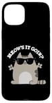 Coque pour iPhone 15 Plus Jeu de mots amusant pour chats Meow's It Going