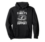 I'm My Family's Unpaid Tech Support US American Flag Pullover Hoodie