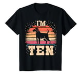 Youth Dog 10 Year Old Birthday Boy Girl 10th Dog Birthday T-Shirt