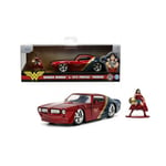 PONTIAC 1972 FIREBIRD "WONDER WOMAN" RED/BLUE 1:32 Jada Toys Movie Die Cast