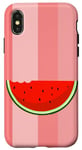 Coque pour iPhone X/XS Modèle sans couture de fruits de pastèque, été, melon d'eau