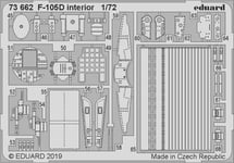 Eduard 73662 Etched Aircraft Detailling Set 1:72 Republic F-105D Thunderchief in