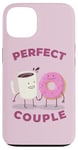 iPhone 13 FUNNY COUPLE THE PERFECT COUPLE COFFEE AND DONUTS PERFECT Case