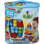 Mega Bloks First Builders Big Building Bag (Blue)  - 60 Pieces