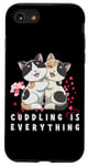 Coque pour iPhone SE (2020) / 7 / 8 Amoureux des chats Cuddling my cats, everything Famille Femme Homme