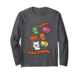 Gloomy Bear Naughty Grizzly Happy Halloween Ghost Pumpkin Long Sleeve T-Shirt