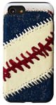 Coque pour iPhone SE (2020) / 7 / 8 Motif de couverture de téléphone rétro Baseball Stitch --ar 9:16