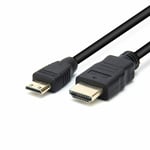 High-Grade Mini HDMI lead Cable for Fujifilm FinePix Digital Camera -Gold Plated