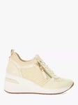 Dune Eilin Wedge Heel Trainers, Natural